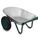 Bituxx Taczka 100l stal ocynkowana koło pneumatyczne 40cm udźwig 150kg lekka 12kg