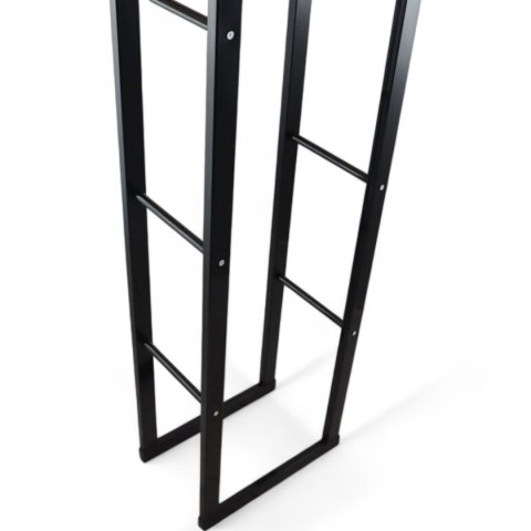 Bituxx Stojak na Drewno Kominkowe Stalowy Nowoczesny Design 150 cm Duża Pojemność Bituxx Stojak na Drewno Kominkowe Stalowy Nowoczesny Design 150 cm Duża Pojemność