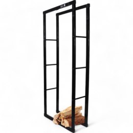 Bituxx Stojak na Drewno Kominkowe Stalowy Smukły Design 150cm