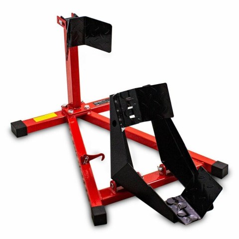Bituxx Stojak przedni do motocykla czerwono-czarny solidny uniwersalny stabilny Bituxx Stojak przedni do motocykla czerwono-czarny solidny uniwersalny stabilny