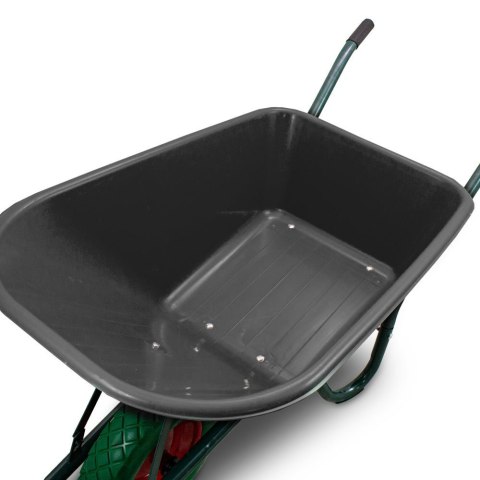 Bituxx Taczka Budowlana 100L 250kg Koło Poliuretanowe PU Stabilna i Wytrzymała Bituxx Taczka Budowlana 100L 250kg Koło Poliuretanowe PU Stabilna i Wytrzymała