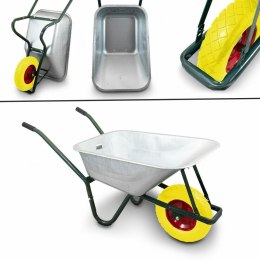 Bituxx Taczka budowlana 100l 250kg stal ocynkowana koło pu pełne wytrzymała