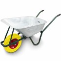 Bituxx Taczka budowlana 100l 250kg stal ocynkowana koło pu pełne wytrzymała