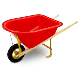 Bituxx Taczka Dziecięca Czerwona Zabawka Ogrodowa Nośność 30 kg Lekka 86 cm