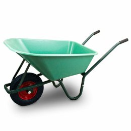 Bituxx Taczka ogrodowa 100L 250kg misa PVC czarne koło PU