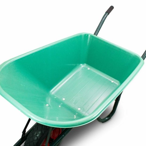 Bituxx Taczka ogrodowa 100L 250kg misa PVC czarne koło PU Bituxx Taczka ogrodowa 100L 250kg misa PVC czarne koło PU
