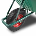 Bituxx Taczka ogrodowa 100L 250kg misa PVC czarne koło PU