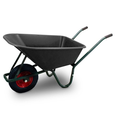Bituxx Taczka ogrodowa 100L 250kg misa PVC czarne koło PU Bituxx Taczka ogrodowa 100L 250kg misa PVC czarne koło PU
