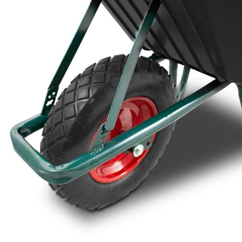 Bituxx Taczka ogrodowa 100L 250kg misa PVC czarne koło PU Bituxx Taczka ogrodowa 100L 250kg misa PVC czarne koło PU