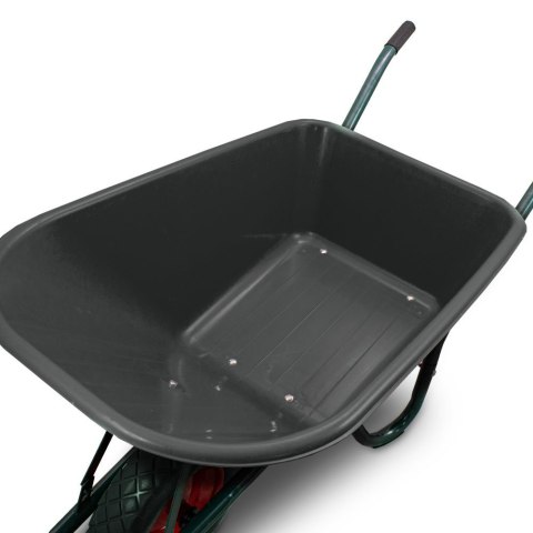Bituxx Taczka ogrodowa 100L 250kg misa PVC czarne koło PU Bituxx Taczka ogrodowa 100L 250kg misa PVC czarne koło PU