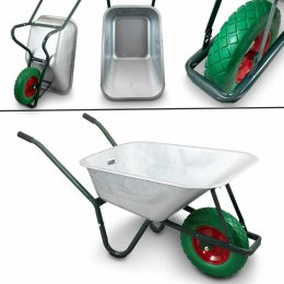 Bituxx Taczka budowlana 100l 250kg z kołem pu 40cm stalowa misa lekka
