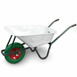 Bituxx Taczka budowlana 100l 250kg z kołem pu 40cm stalowa misa lekka