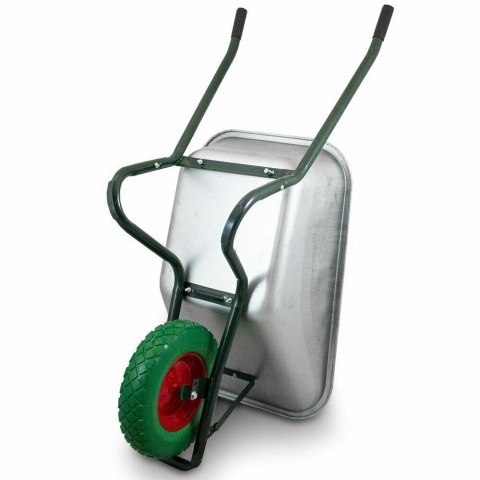 Bituxx Taczka budowlana 100l 250kg z kołem pu 40cm stalowa misa lekka Bituxx Taczka budowlana 100l 250kg z kołem pu 40cm stalowa misa lekka