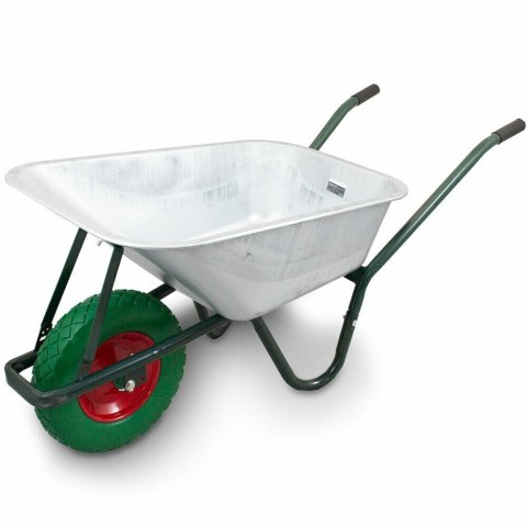 Bituxx Taczka budowlana 100l 250kg z kołem pu 40cm stalowa misa lekka Bituxx Taczka budowlana 100l 250kg z kołem pu 40cm stalowa misa lekka