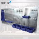 E-hurtownia Tablica narzędziowa metalowa bituxx 32 elementy kuwety ściana warsztatowa