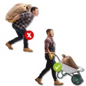 E-hurtownia Taczka ogrodowa budowlana 100L 250kg stalowa koło pompowane wygodne uchwyty