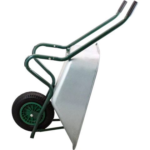 E-hurtownia Taczka ogrodowa budowlana 100L 250kg stalowa koło pompowane wygodne uchwyty E-hurtownia Taczka ogrodowa budowlana 100L 250kg stalowa koło pompowane wygodne uchwyty