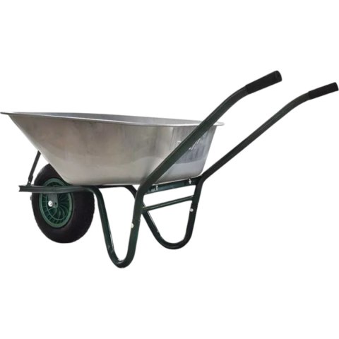E-hurtownia Taczka ogrodowa budowlana 100L 250kg stalowa koło pompowane wygodne uchwyty E-hurtownia Taczka ogrodowa budowlana 100L 250kg stalowa koło pompowane wygodne uchwyty
