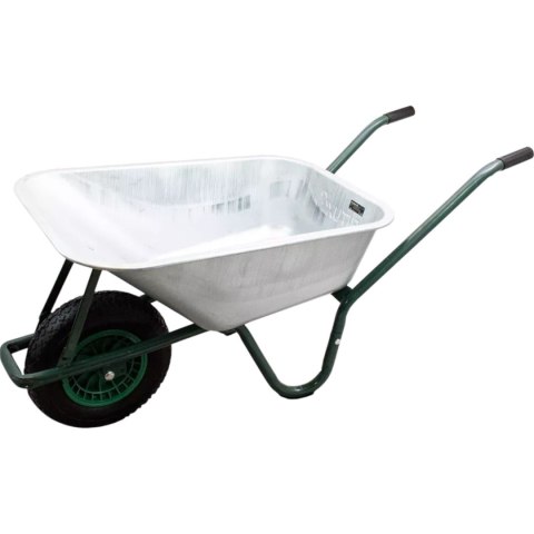 E-hurtownia Taczka ogrodowa budowlana 100L 250kg stalowa koło pompowane wygodne uchwyty E-hurtownia Taczka ogrodowa budowlana 100L 250kg stalowa koło pompowane wygodne uchwyty