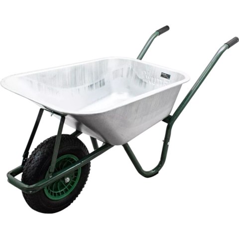 E-hurtownia Taczka ogrodowa budowlana 100L 250kg stalowa koło pompowane wygodne uchwyty E-hurtownia Taczka ogrodowa budowlana 100L 250kg stalowa koło pompowane wygodne uchwyty