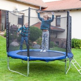 Bituxx TRAMPOLINA 250 cm + DRABINKA + SIATKA + OSŁONA