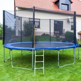 Bituxx TRAMPOLINA 370 cm + DRABINKA + SIATKA + OSŁONA