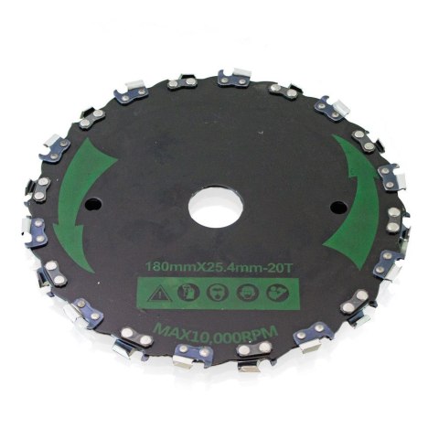 Bituxx Tarcza tnąca łańcuchowa do kosy spalinowej 180mm Bituxx Tarcza tnąca łańcuchowa do kosy spalinowej 180mm