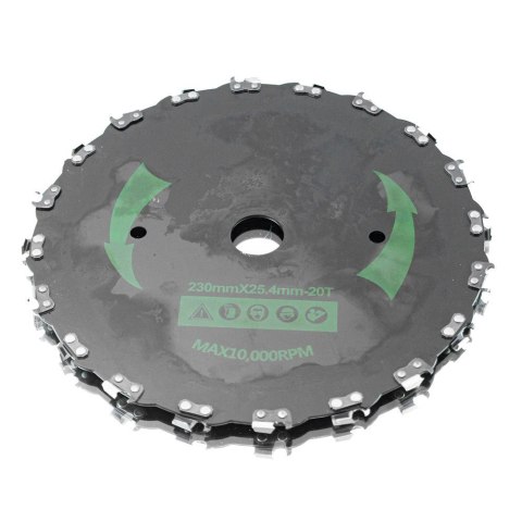 Bituxx Tarcza tnąca łańcuchowa do kosy spalinowej 230mm Bituxx Tarcza tnąca łańcuchowa do kosy spalinowej 230mm
