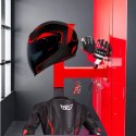Bituxx Uchwyt ścienny do kasku motocyklowego kluczy kombinezonu Czerwony