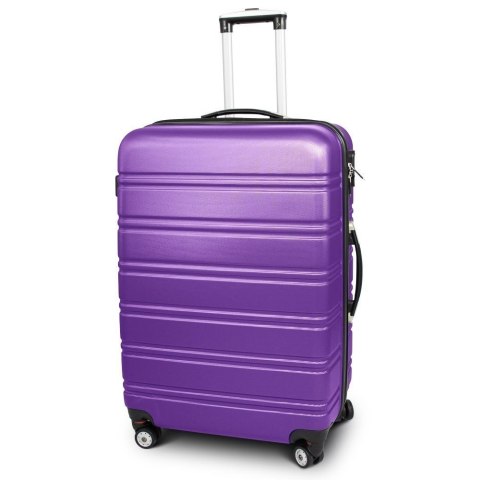 E-hurtownia Walizka podróżna ABS LINE rozmiar XL Fioletowy