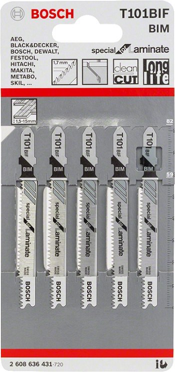 BOSCH BRZESZCZOT DO WYRZYNARKI T101BIF LAM 5SZT. BOSCH BRZESZCZOT DO WYRZYNARKI T101BIF LAM 5SZT.