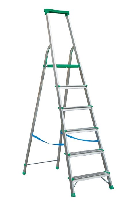 DRABEX DRABINA ALUMINIOWA WOLNOSTOJĄCA 204CM 5 STOPNI + PODEST DRABEX DRABINA ALUMINIOWA WOLNOSTOJĄCA 204CM 5 STOPNI + PODEST
