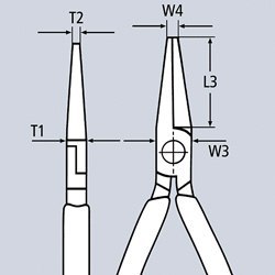 KNIPEX SZCZYPCE PŁASKIE MONTAŻOWE Z PROFILEM POPRZECZNYM 280MM KNIPEX SZCZYPCE PŁASKIE MONTAŻOWE Z PROFILEM POPRZECZNYM 280MM