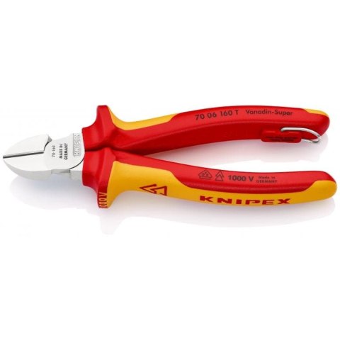 KNIPEX SZCZYPCE TNĄCE BOCZNE IZOLOWANE 160MM KNIPEX SZCZYPCE TNĄCE BOCZNE IZOLOWANE 160MM