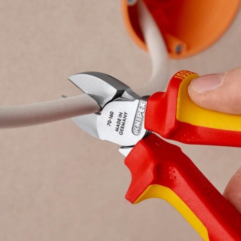 KNIPEX SZCZYPCE TNĄCE BOCZNE IZOLOWANE 160MM KNIPEX SZCZYPCE TNĄCE BOCZNE IZOLOWANE 160MM