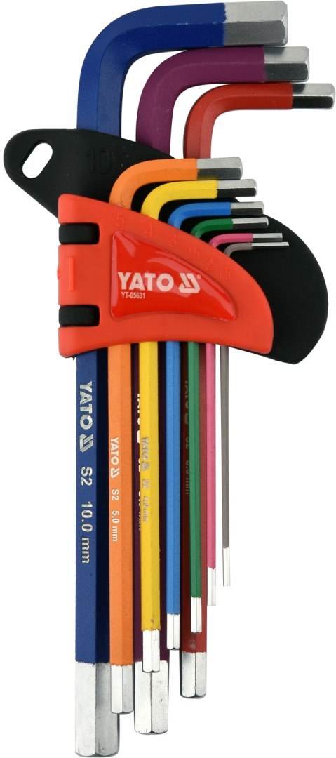YATO ZESTAW KLUCZY IMBUSOWYCH 1,5-10 MM, 9 SZTUK YATO ZESTAW KLUCZY IMBUSOWYCH 1,5-10 MM, 9 SZTUK