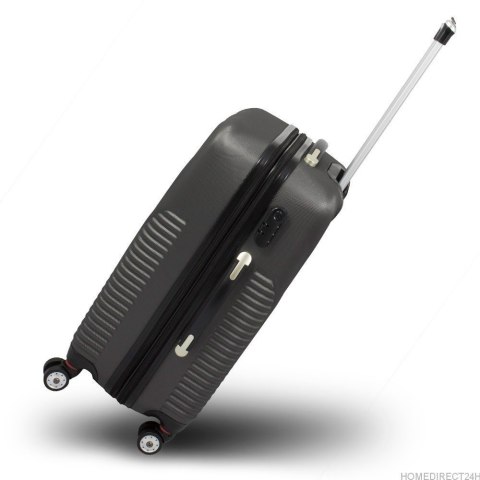 E-hurtownia Walizka podróżna ABS STRIPES rozmiar XL Czarny E-hurtownia Walizka podróżna ABS STRIPES rozmiar XL Czarny