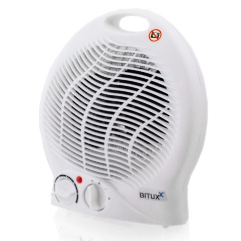 Bituxx Wentylator grzewczy Bituxx 2000W z termostatem i ochroną przed upadkiem Bituxx Wentylator grzewczy Bituxx 2000W z termostatem i ochroną przed upadkiem