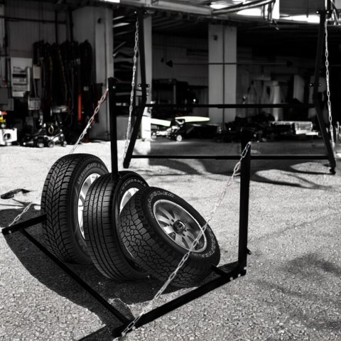 Bituxx Wieszak Ścienny na Opony Bituxx Stalowy Regulowana Szerokość Składany 130kg Bituxx Wieszak Ścienny na Opony Bituxx Stalowy Regulowana Szerokość Składany 130kg