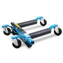 Bituxx Wózek manewrowy hydrauliczny pod koła 4 sztuki niebieski
