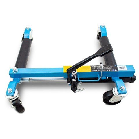 Bituxx Wózek manewrowy hydrauliczny pod koła 4 sztuki niebieski Bituxx Wózek manewrowy hydrauliczny pod koła 4 sztuki niebieski