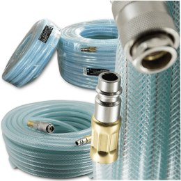 E-hurtownia Wąż Pneumatyczny 10m 1/4 Cala PVC Wytrzymały Ciśnienie do 20 Bar