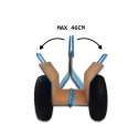 Bituxx Wózek Transportowy z Regulacją do Płyt OSB GK MDF 275 kg Koła 26 cm