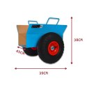 Bituxx Wózek Transportowy z Regulacją do Płyt OSB GK MDF 275 kg Koła 26 cm