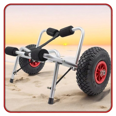 E-hurtownia Wózek Transportowy do KAJAKA Pontonu ŁODZI DESKI SUP Składany Udźwig 70kg E-hurtownia Wózek Transportowy do KAJAKA Pontonu ŁODZI DESKI SUP Składany Udźwig 70kg