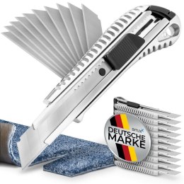 Bituxx Zestaw 10 sztuk nożyków aluminiowych do cięcia + 30 sztuk wymiennych ostrz