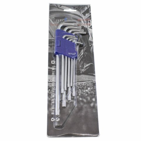 Bituxx ZESTAW KLUCZY SZEŚCIOKĄTNYCH I TORX 18 ELEMENTÓW STAL CrV UCHWYT PRAKTYCZNY Bituxx ZESTAW KLUCZY SZEŚCIOKĄTNYCH I TORX 18 ELEMENTÓW STAL CrV UCHWYT PRAKTYCZNY