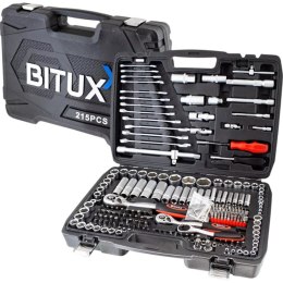 Bituxx Zestaw narzędzi podręczny w walizce 215 elementów Klucze TORX + Grzechotki