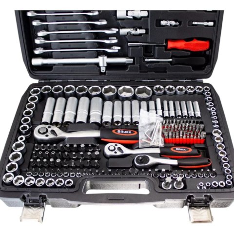 Bituxx Zestaw narzędzi podręczny w walizce 215 elementów Klucze TORX + Grzechotki Bituxx Zestaw narzędzi podręczny w walizce 215 elementów Klucze TORX + Grzechotki