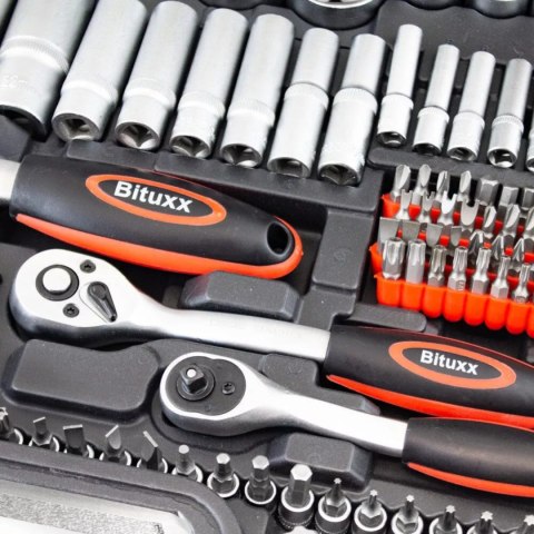 Bituxx Zestaw narzędzi podręczny w walizce 215 elementów Klucze TORX + Grzechotki Bituxx Zestaw narzędzi podręczny w walizce 215 elementów Klucze TORX + Grzechotki
